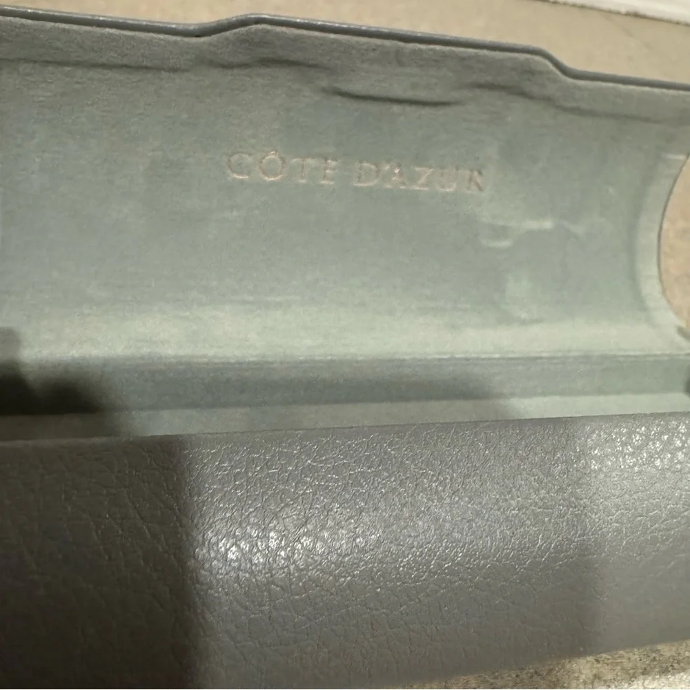 Cote D’Azur Hard Clamshell Gray Eyeglass Or Sunglass Case Only